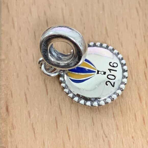 Pandora 2016 World Hot Air Balloon Dangle Charm, S925 Silver Bracelets - Picture 3 of 4